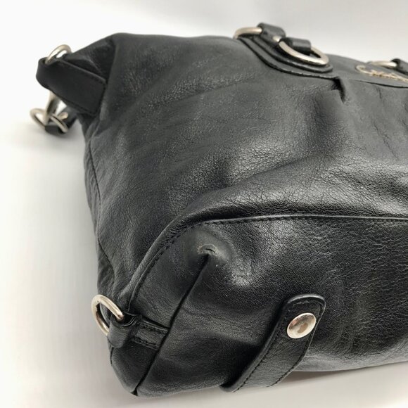 Coach Black Leather Ashley Convertible Tote Bag F15445 - Picture 6 of 11